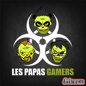 Les Papas Gamers fond Foncé Exiscom