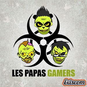 Logo LesPapasGamers Noir Exiscom